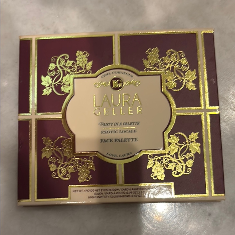 Laura Geller Party in a palette face palette shadow, blush & highlighter